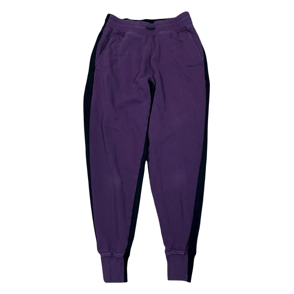 Outdoor Voices Jogger Womens S Purple & Black 100% Cotton Terry Sweatpants Cozy